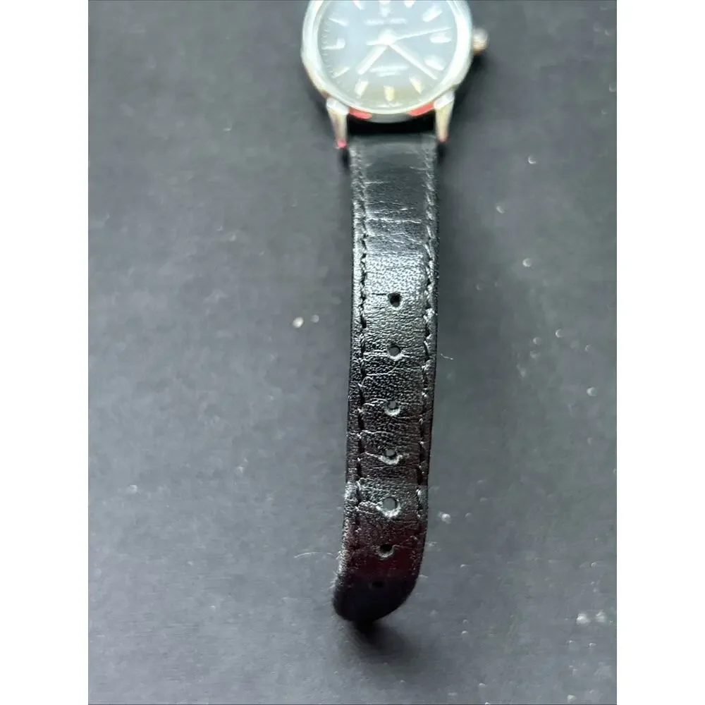 Jean Paul Silver Tone Case Black Dial And Band Women’s Quartz Watch